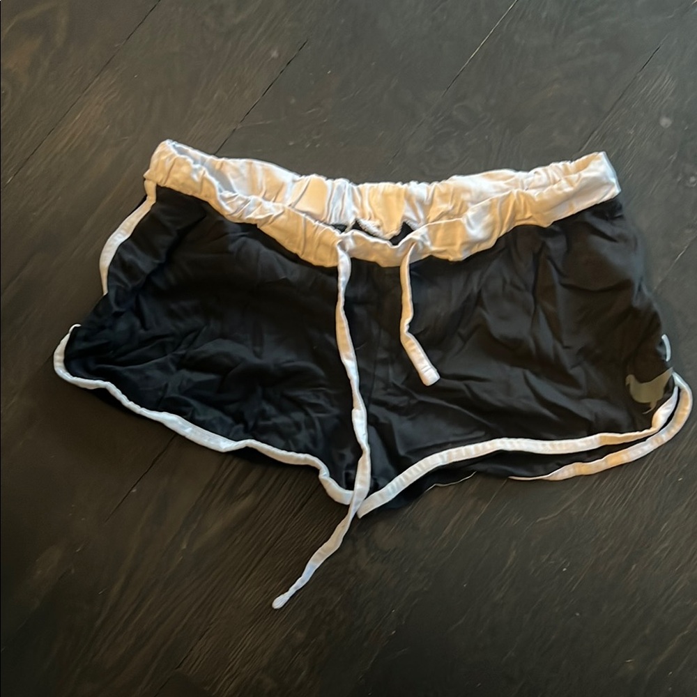 Black and White Sporty Shorts
